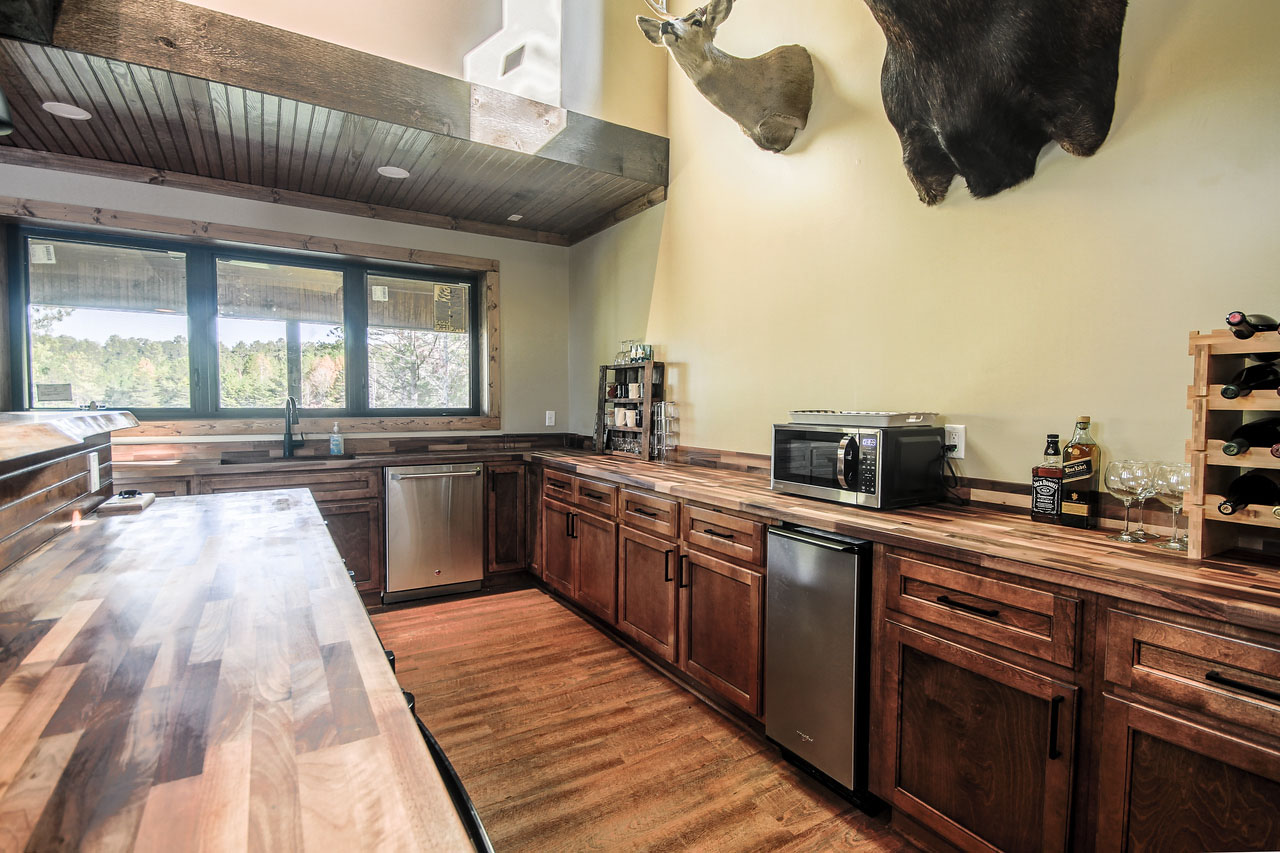 Caba Homes Gallery - rustic dark wood kitchen