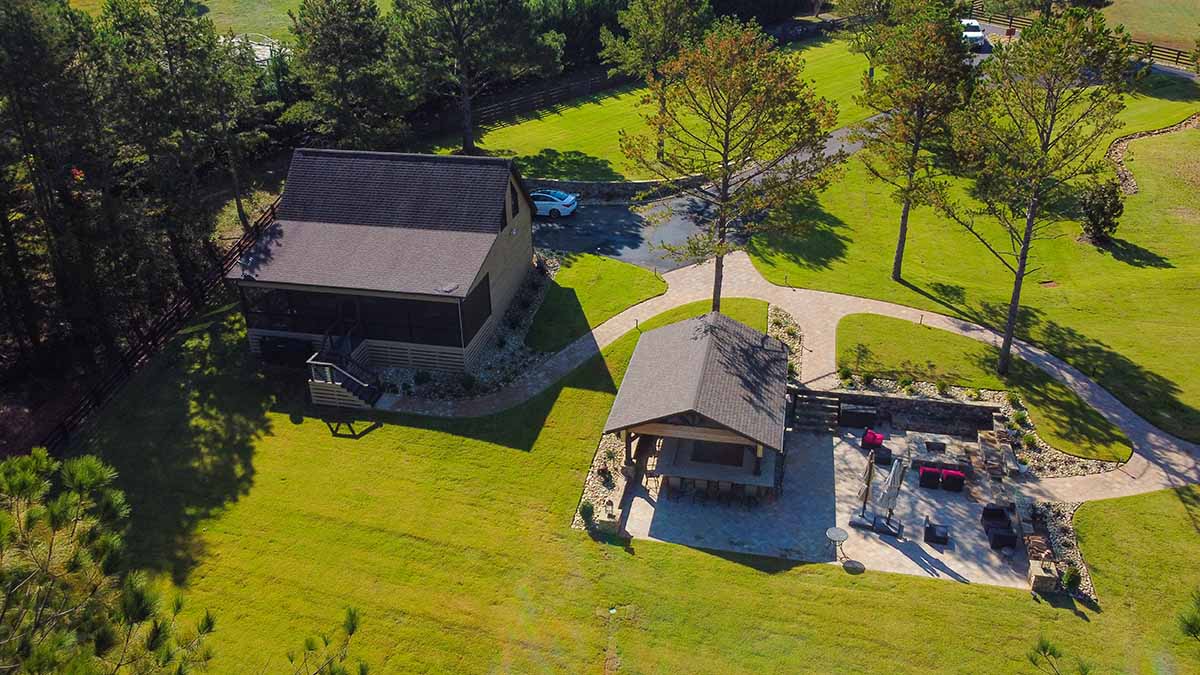 Caba Homes Gallery - aerial view of home